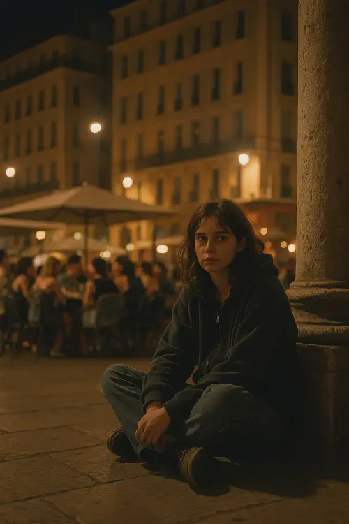 Illustration d'une fugueuse