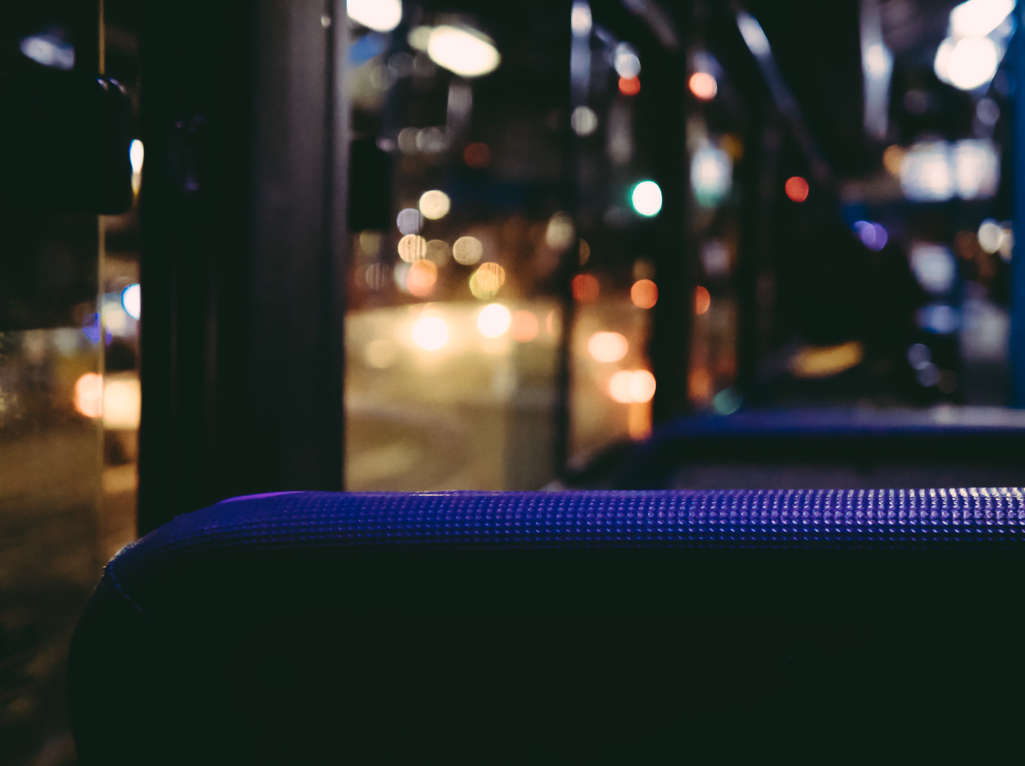 In Hwa Kim on a bus