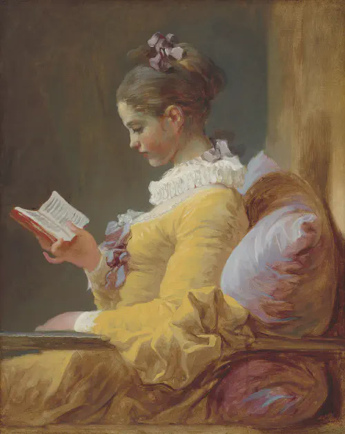 La Liseuse ou Jeune Fille lisant, Jean-Honoré Fragonard vers 1770